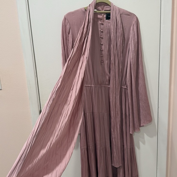 BRAND NEW BCBG MAXAZRIA Elisa Tiered Maxi Dress DAWN PINK - Picture 6 of 9